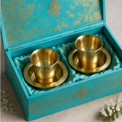 Brass Dabara Duo — Petite Gifts gift hamper illustration