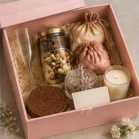 Golden Toast Hamper — Grand Hampers gift hamper illustration
